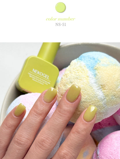 NEKOGEL Bath Bomb 10 Color Syrup Gel Nail Polish Set